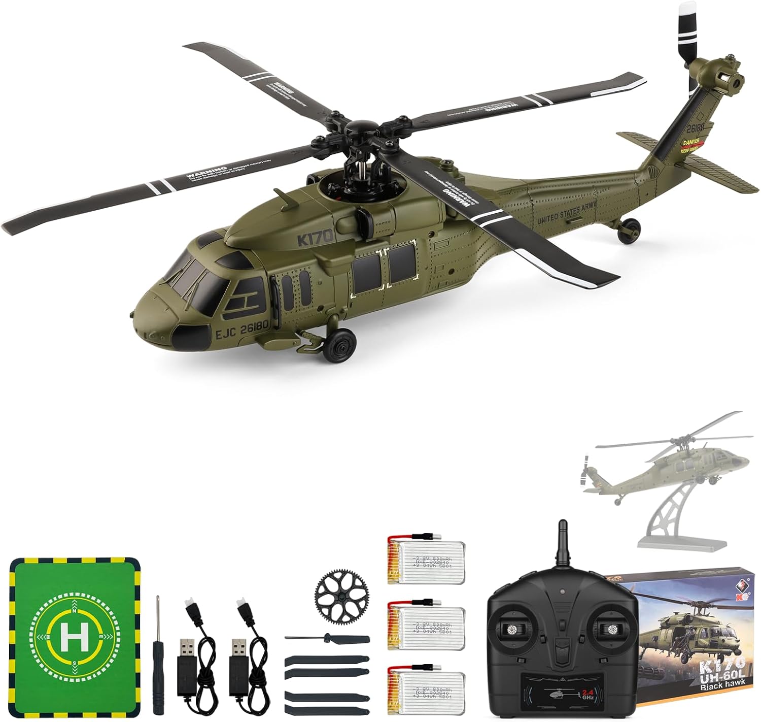 WLtoys K170 Brushless 4-CH RC  - Rc Helicopter Large บทวิจารณ์และราคา