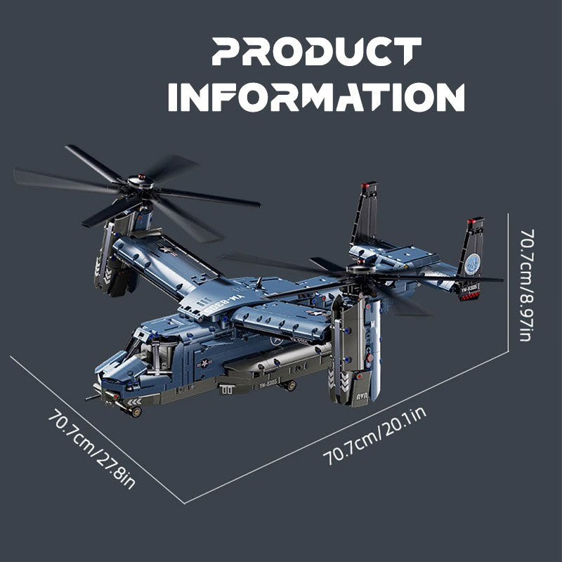 ชุดตัวต่อเครื่องบิน V-22 Ospre - Jjrc Drone X12 บทวิจารณ์และราคา